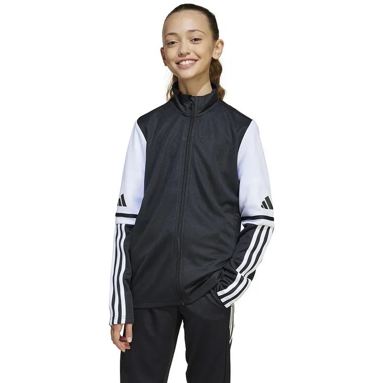 Bluza dziecięca, rozpinana, czarna, Adidas Squadra