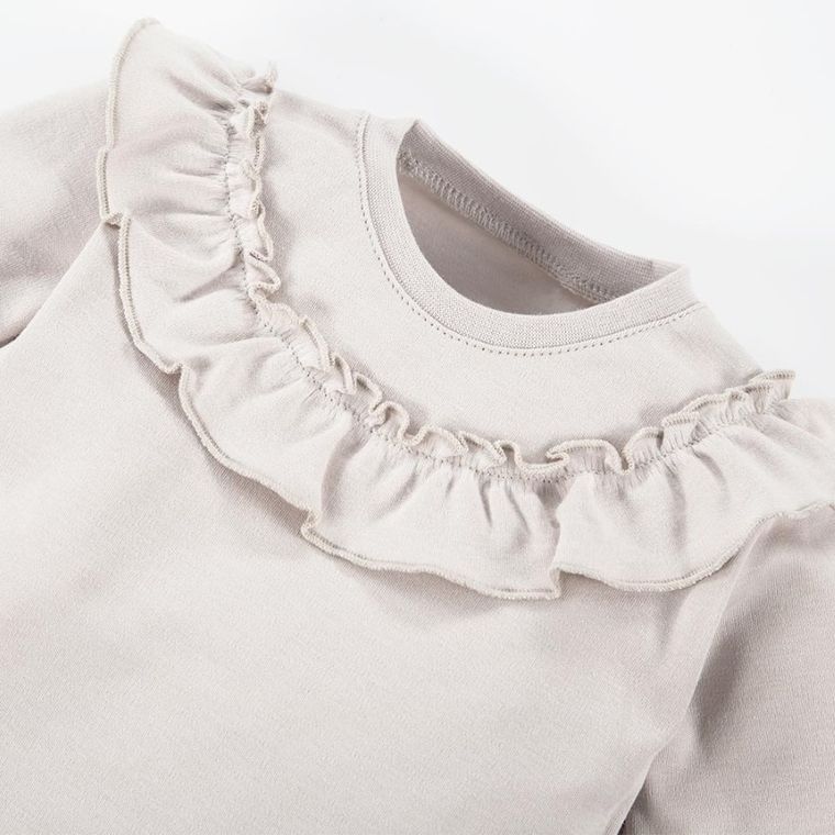 Bluza dziewczęca, beżowa, Eevi