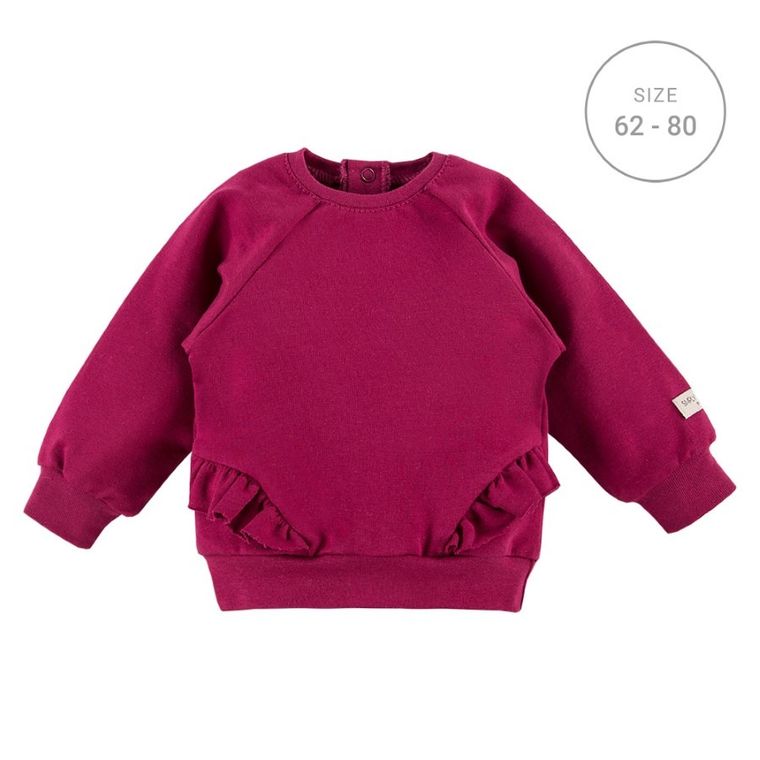 Bluza dziewczęca, bordowa, Eevi