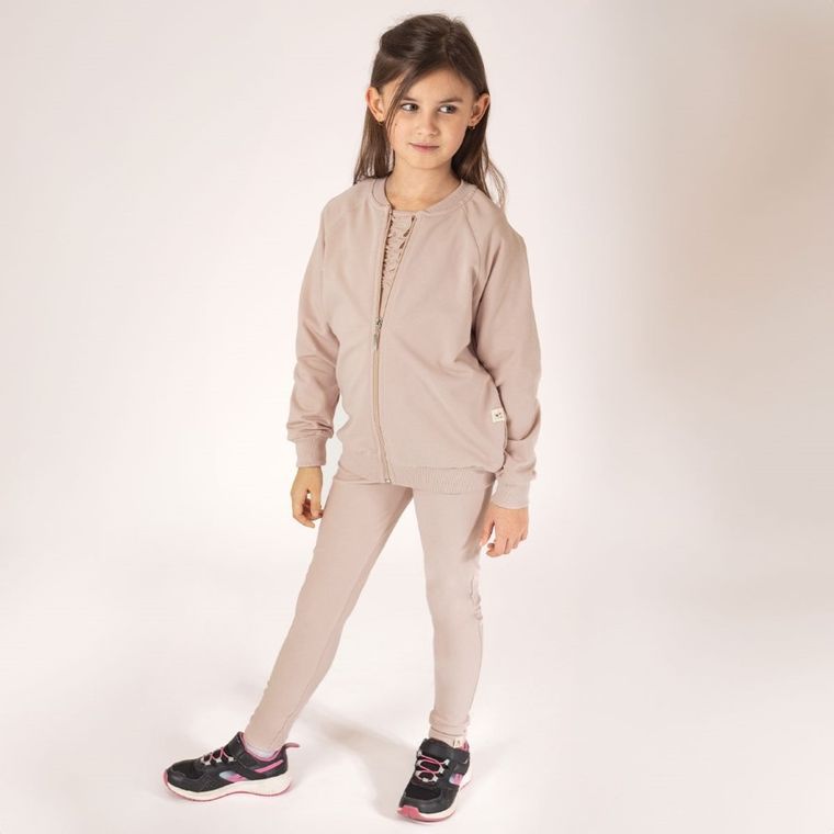 Bluza dziewczęca, rozpinana, beżowa, Nicol