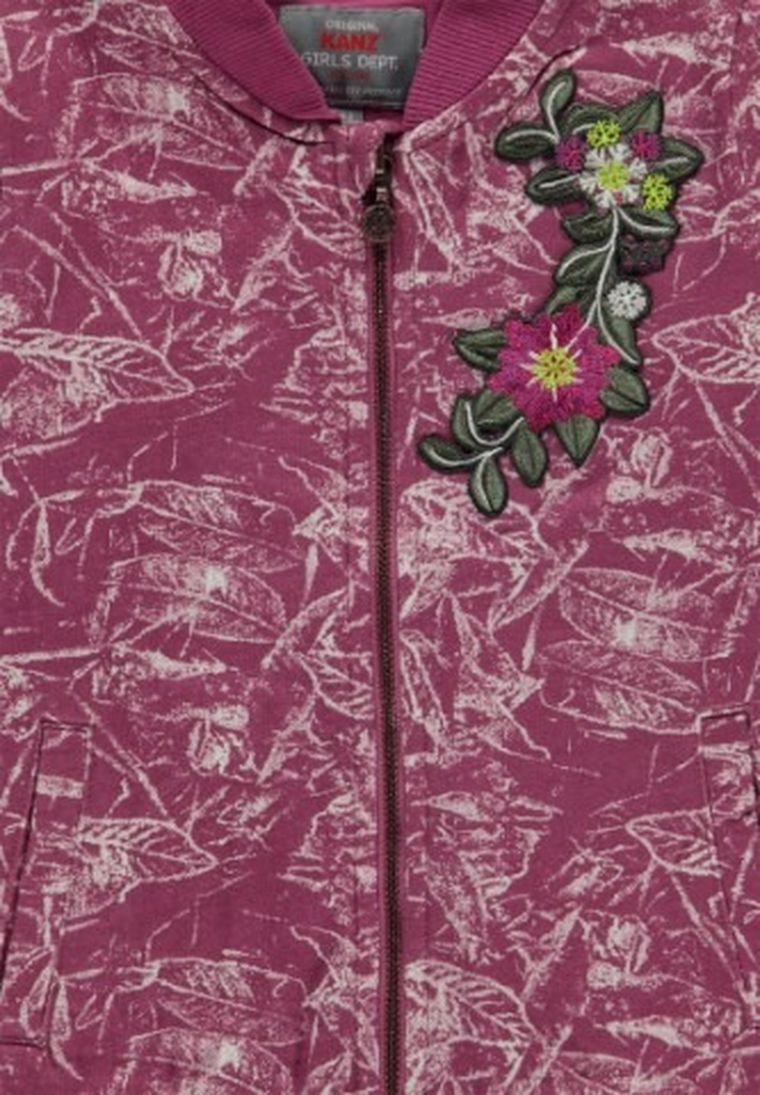 Bluza dziewczęca, rozpinana bomberka, mix, Kanz