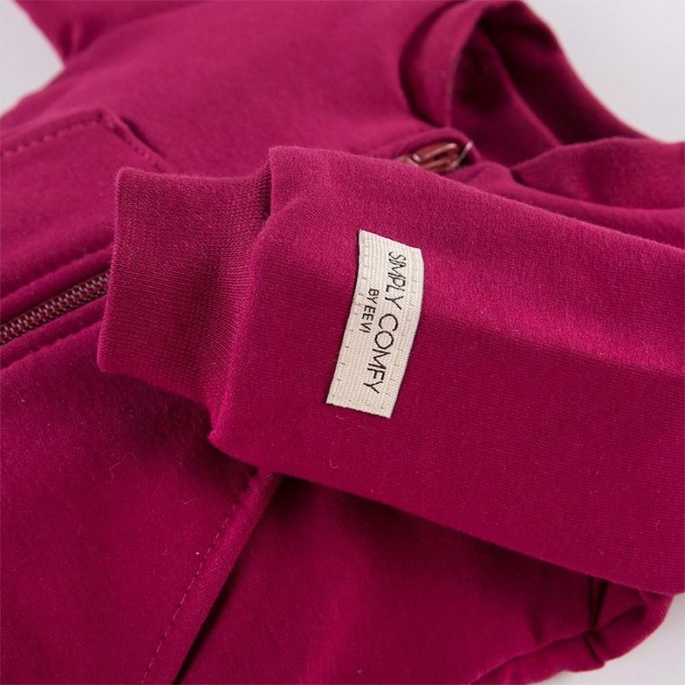 Bluza dziewczęca, rozpinana, bordowa, Eevi