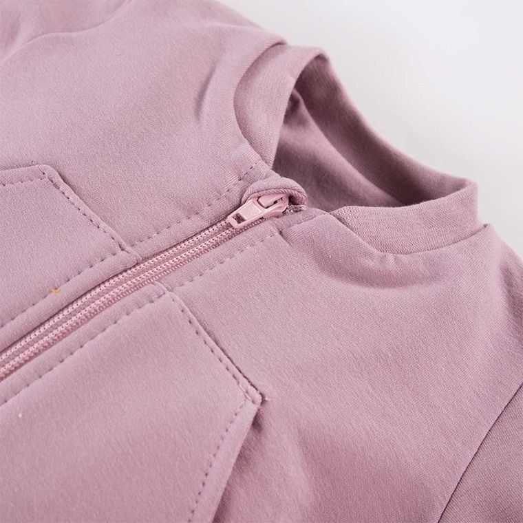 Bluza dziewczęca, rozpinana, fioletowa, Eevi