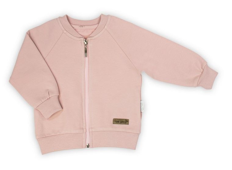 Bluza dziewczęca, rozpinana, różowa, Nicol
