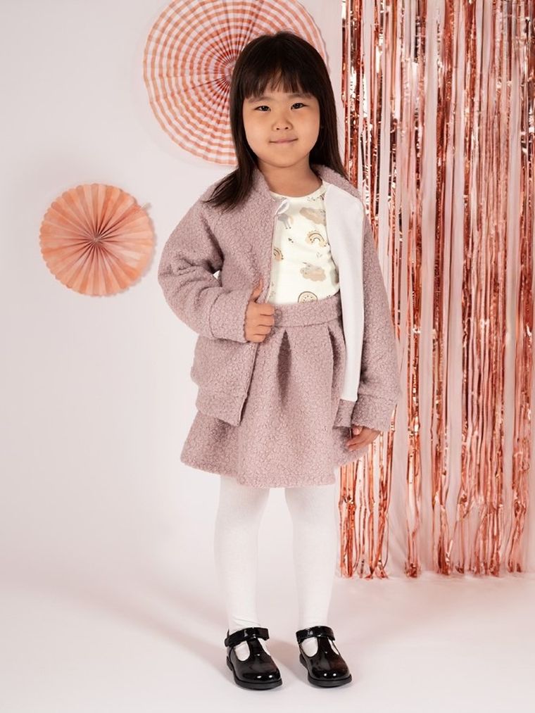 Bluza dziewczęca, rozpinana, różowa, Nicol