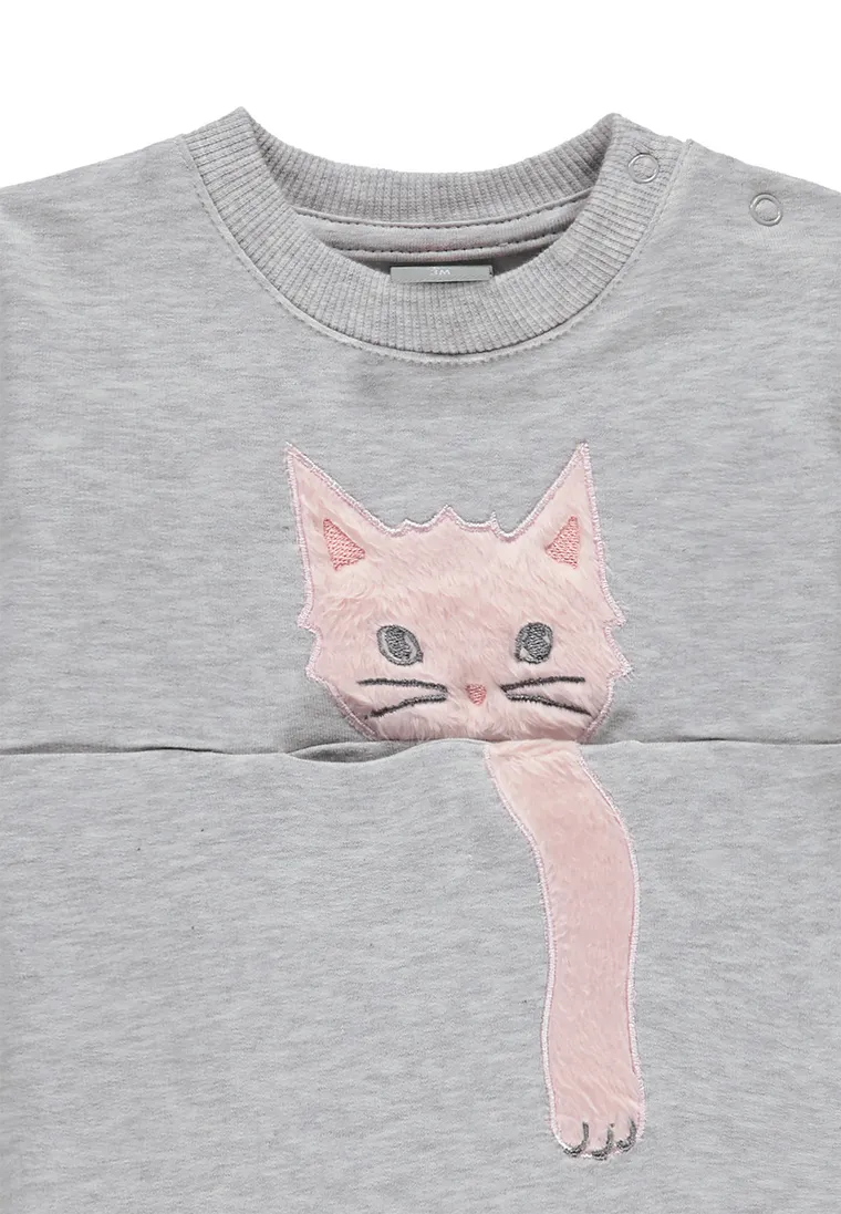 Bluza dziewczęca, szara, Kanz