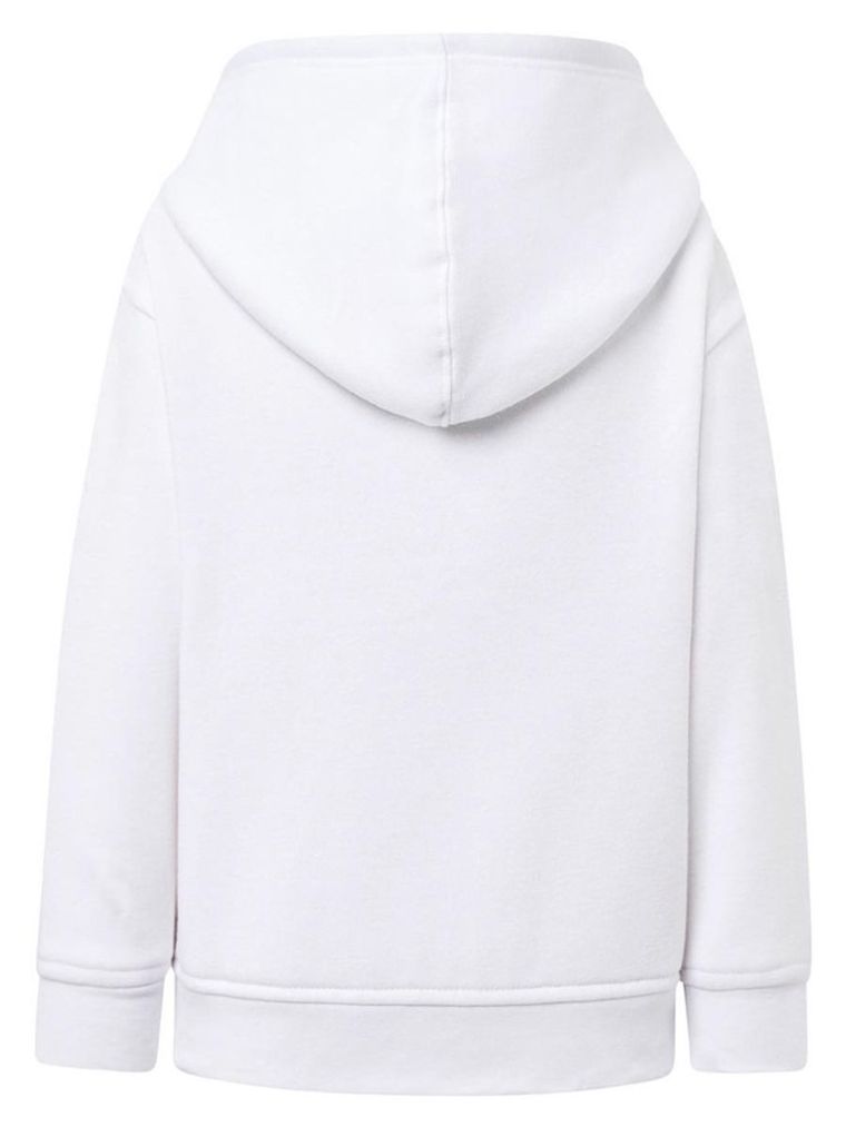 Bluza dziewczęca z kapturem, rozpinana, biała, Tup Tup