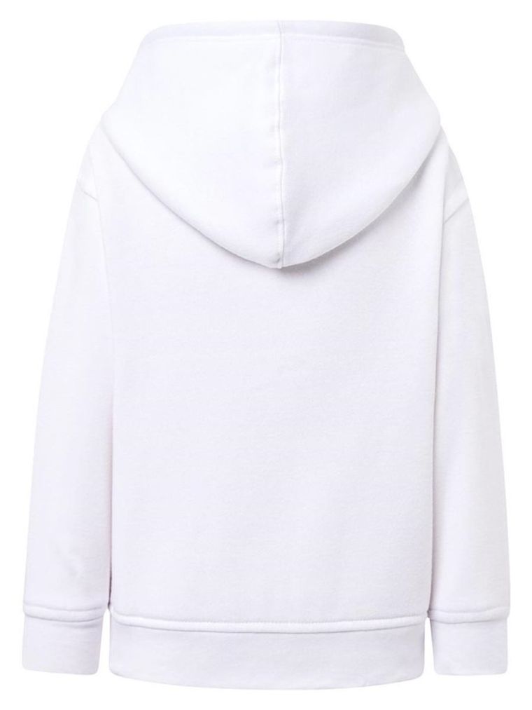 Bluza dziewczęca z kapturem, rozpinana, biała, Tup Tup