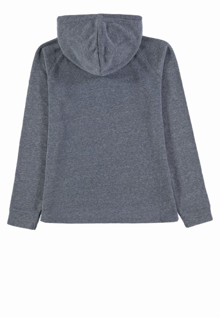 Bluza dziewczęca z kapturem, szara melanż, Tom Tailor