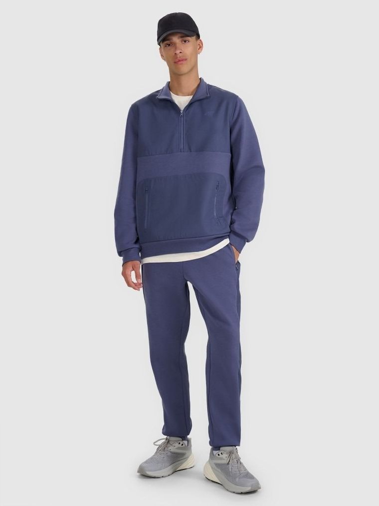 Bluza męska, niebieska, 4F