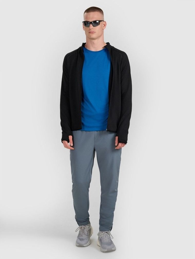 Bluza męska, rozpinana, czarna, 4F