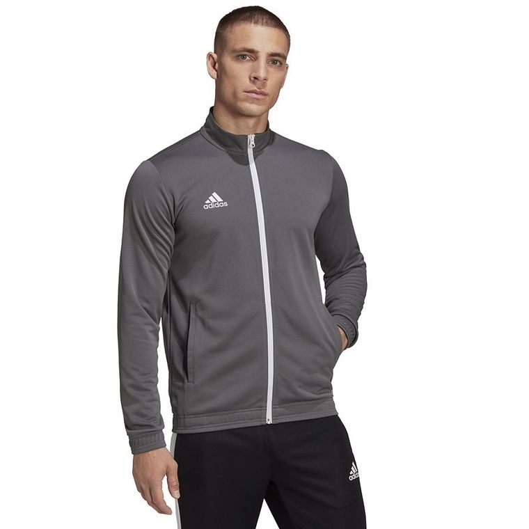 Bluza męska, rozpinana, szara, Adidas Entrada 22 Track Jacket