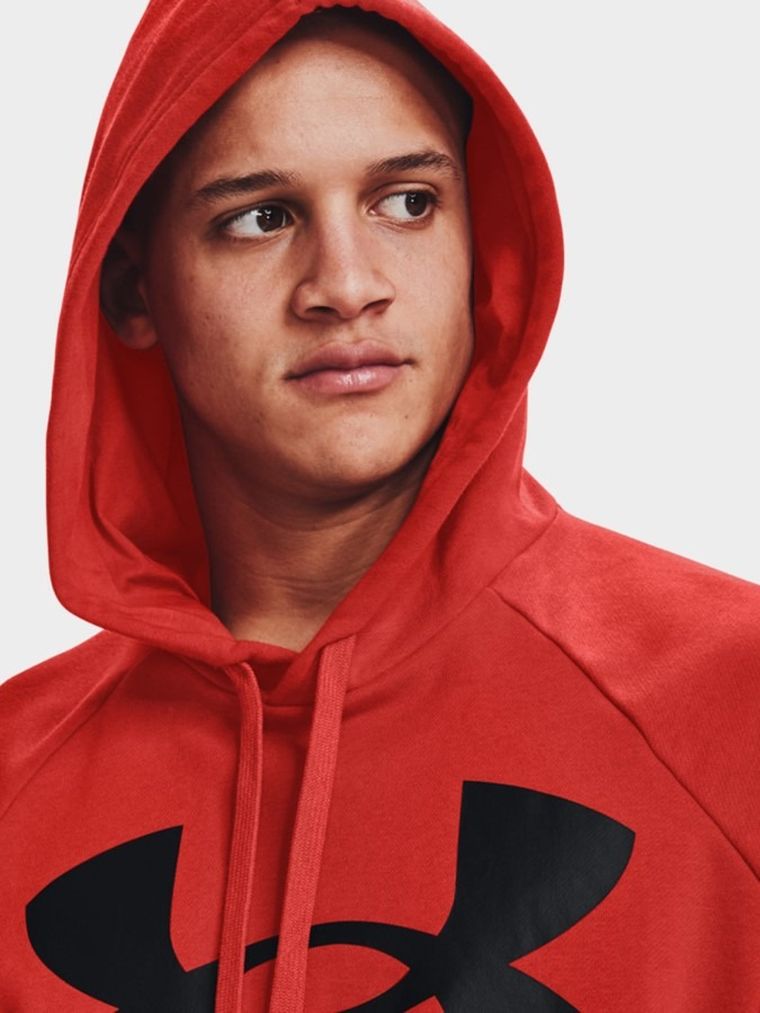 Bluza męska z kapturem, czerwona, Under Armour