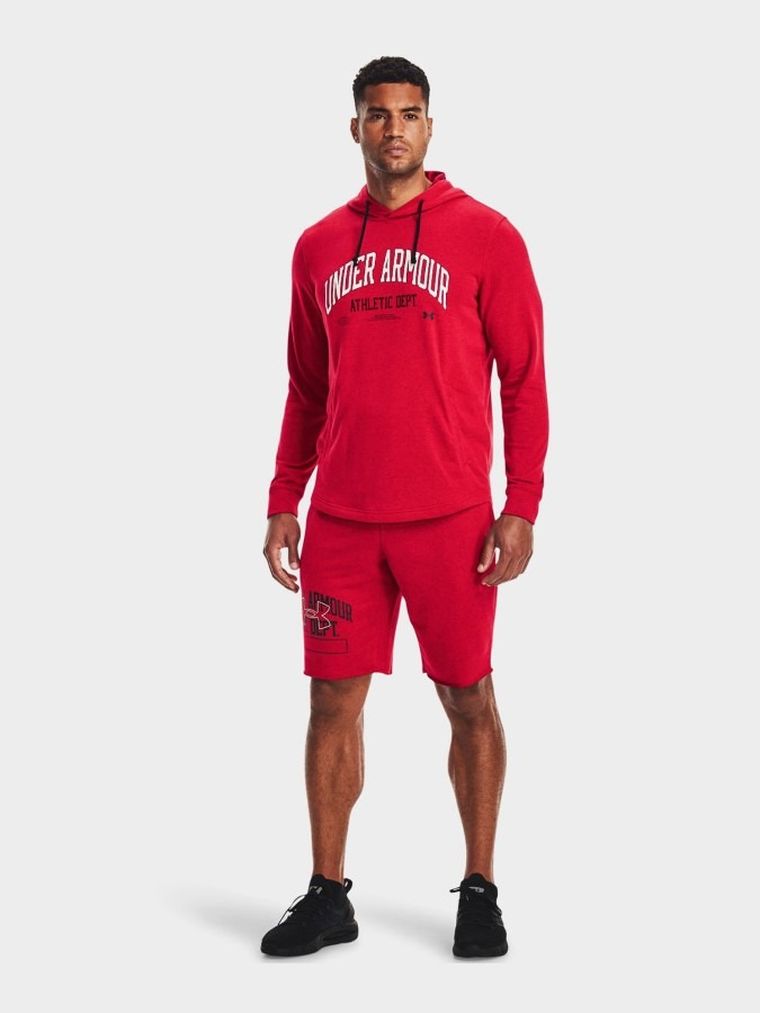 Bluza męska z kapturem, czerwona, Under Armour