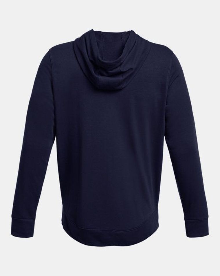 Bluza męska z kapturem, rozpinana, granatowa, Under Amour