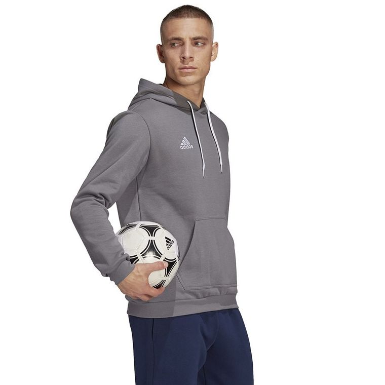 Bluza męska z kapturem, szara, Adidas Entrada 22 Hoody