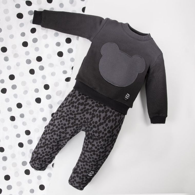 Bluza niemowlęca, ciemnoszara, Eevi