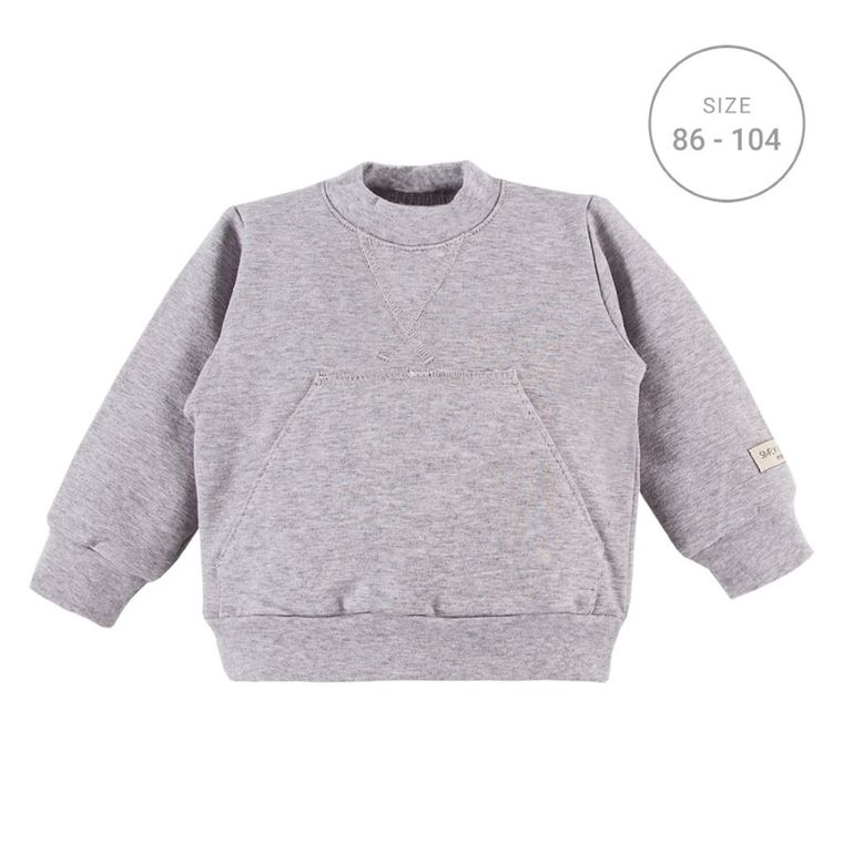 Bluza niemowlęca, szara, Eevi