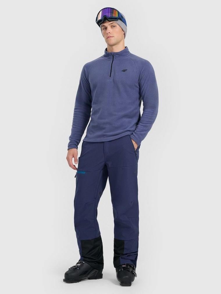Bluza termoaktywna męska, polarowa, niebieska, 4F