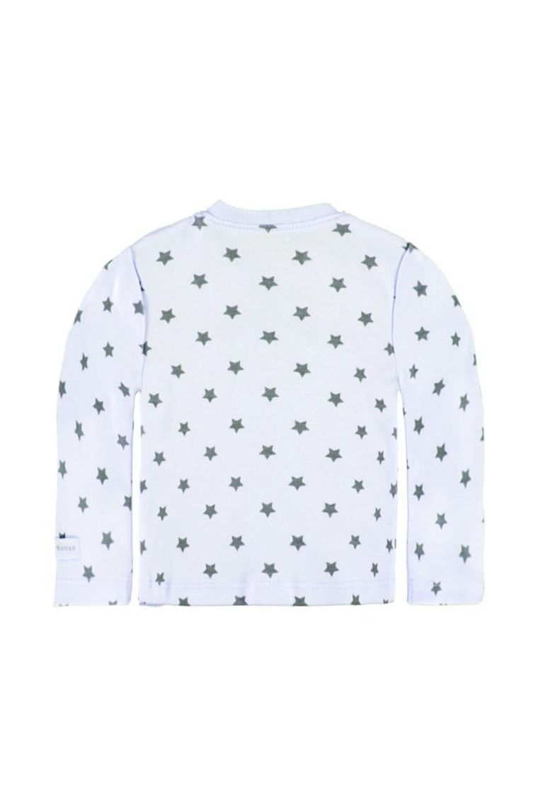 Bluzka chłopięca z długim rękawem, bawełna organiczna, niebieska, Bellybutton