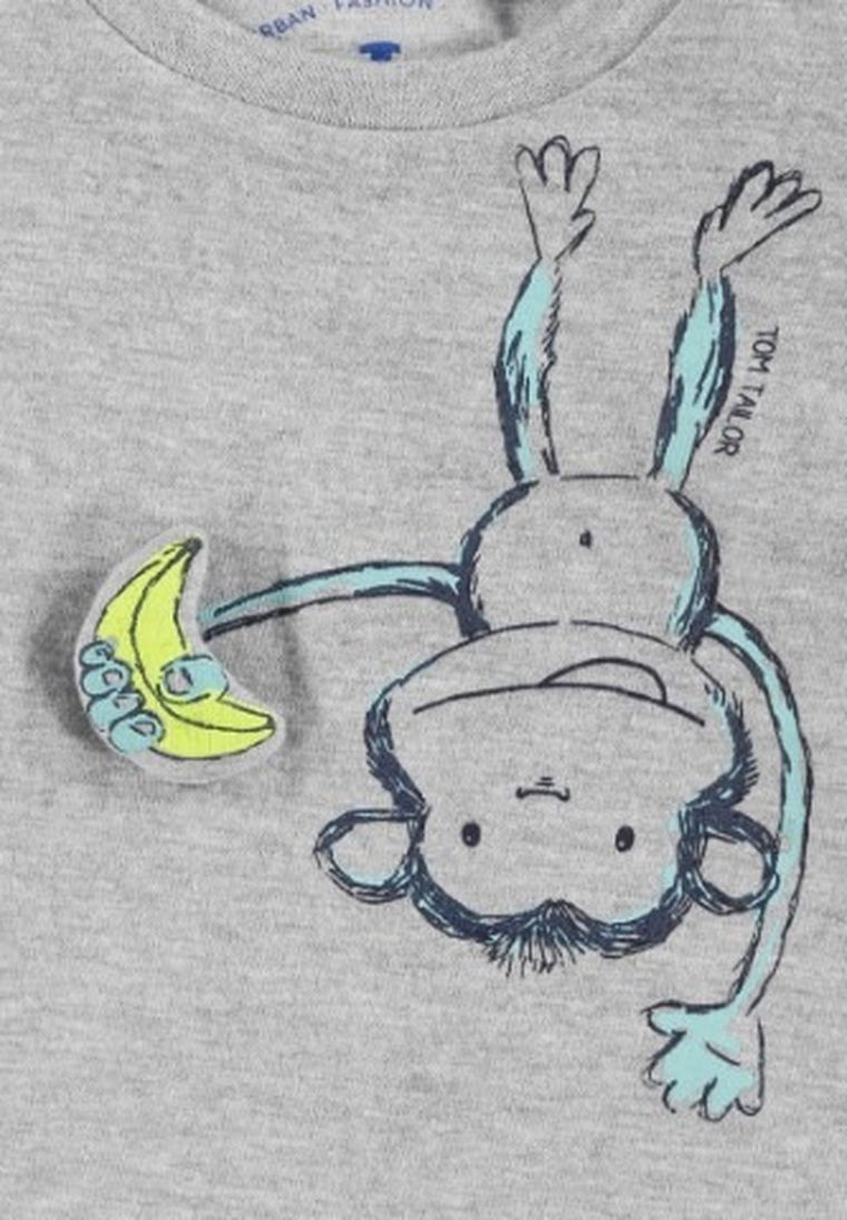 Bluzka chłopięca z długim rękawem, beżowa, Tom Tailor