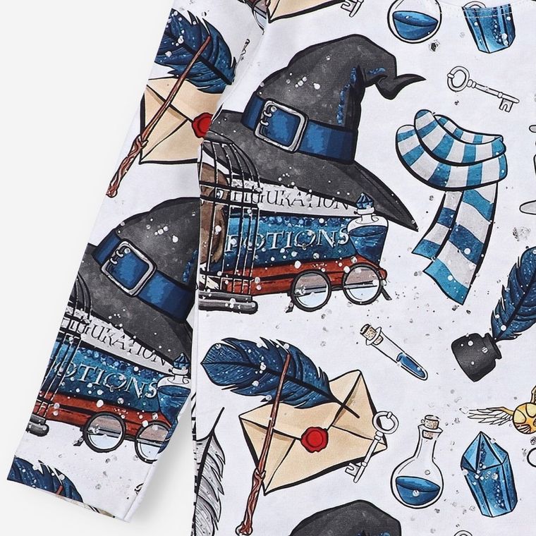 Bluzka chłopięca z długim rękawem, biała, By o Baby