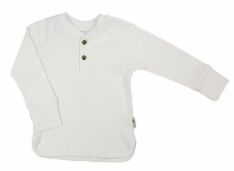 Bluzka chłopięca z długim rękawem, biała, Nicol