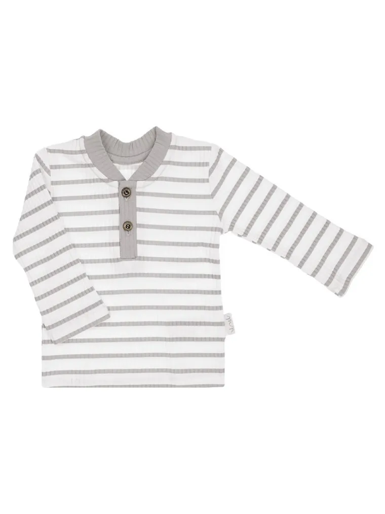 Bluzka chłopięca z długim rękawem, biała, Nicol