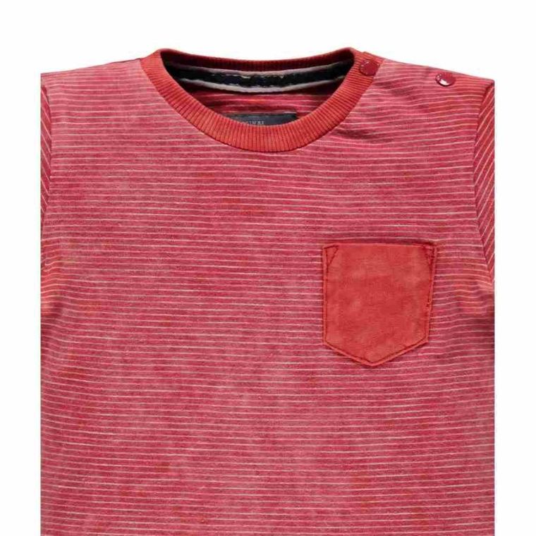 Bluzka chłopięca z długim rękawem, czerwona, Kanz