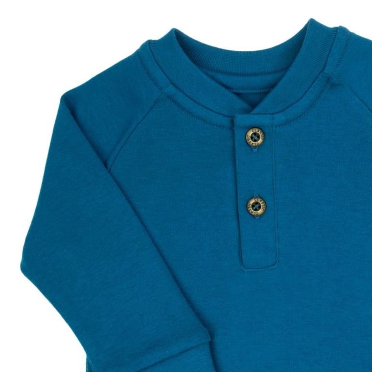 Bluzka chłopięca z długim rękawem, granatowa, Nicol