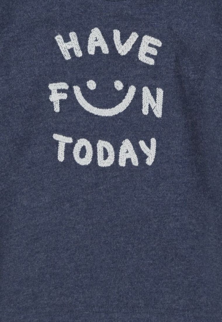 Bluzka chłopięca z długim rękawem, granatowa, Tom Tailor