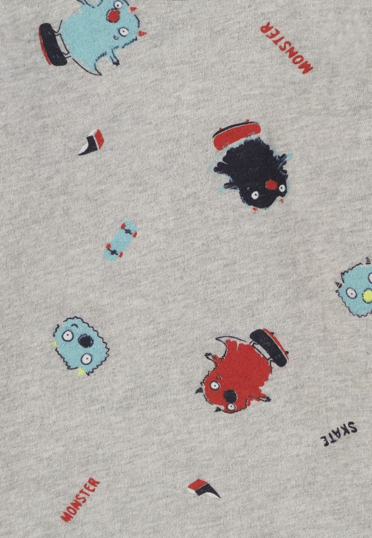 Bluzka chłopięca z długim rękawem, szara, Tom Tailor