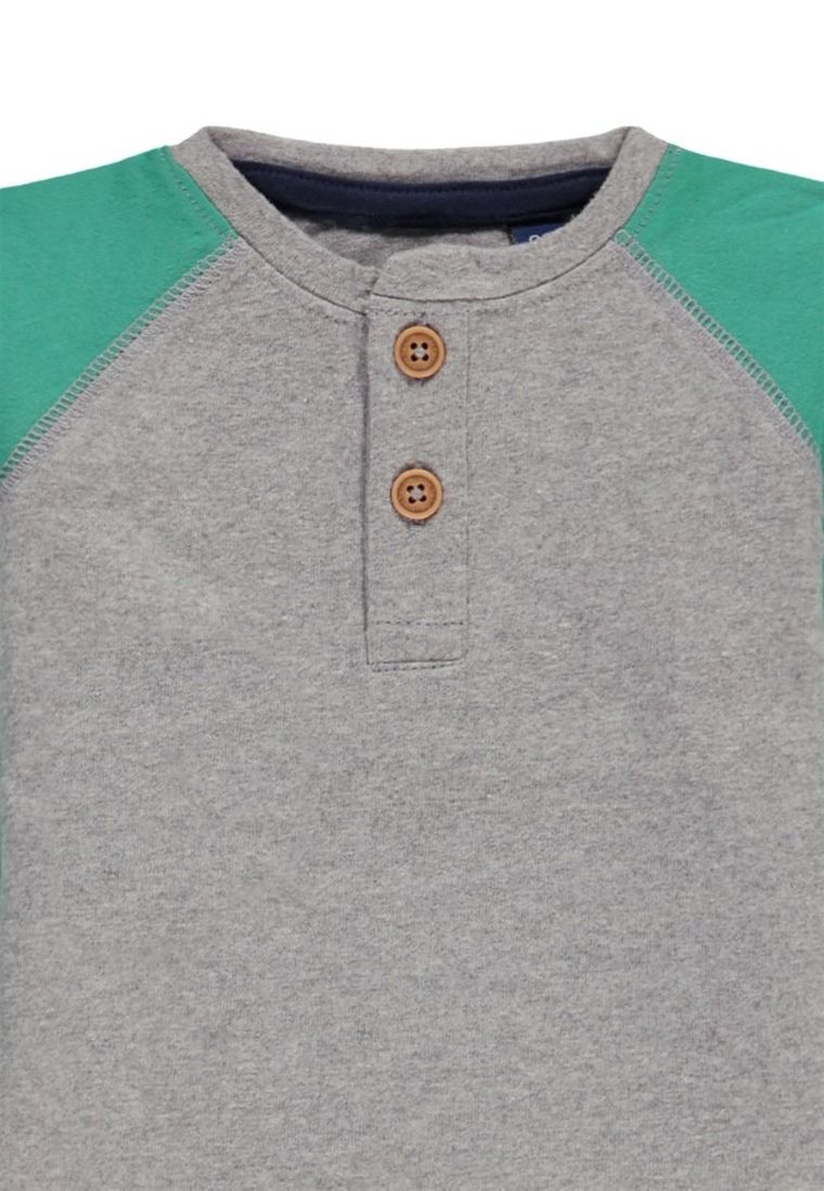 Bluzka chłopięca z długim rękawem, szara, Tom Tailor