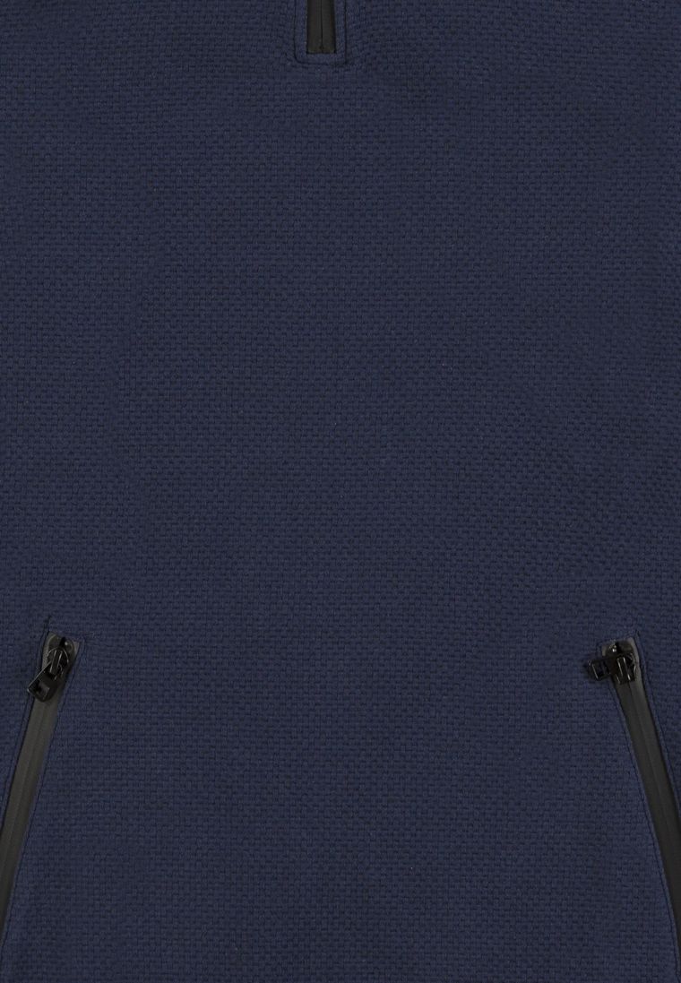 Bluzka chłopięca z długim rękawem, z kapturem, granatowa, Tom Tailor