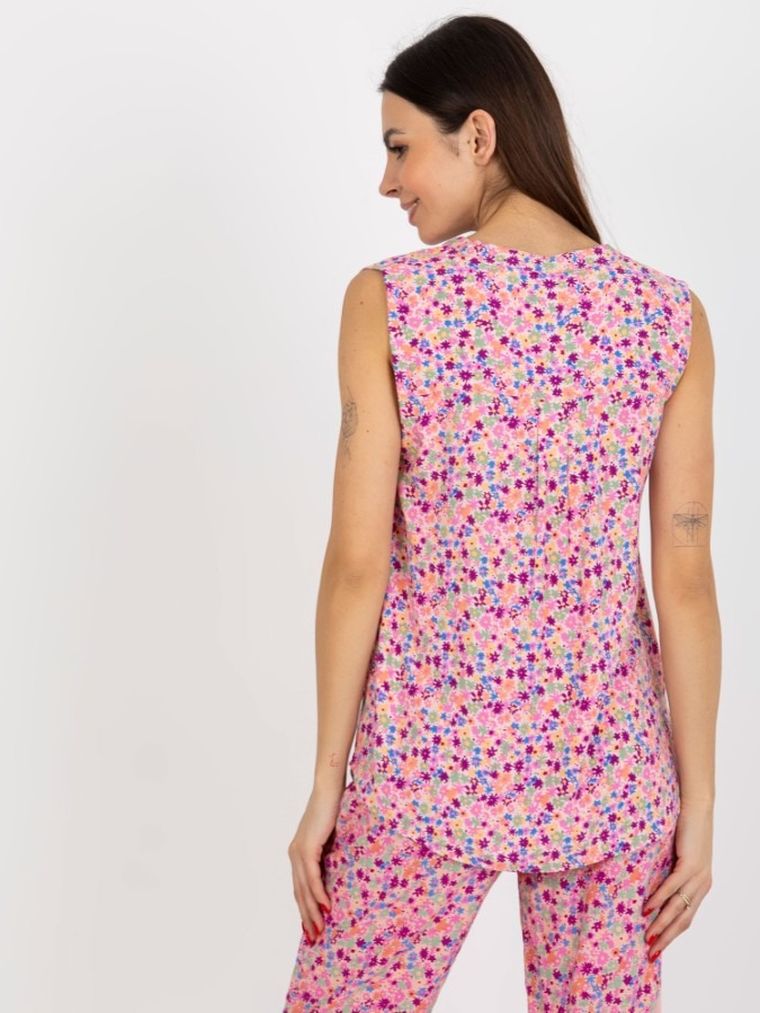 Bluzka damska bez rękawów, różowa, Fresh Made