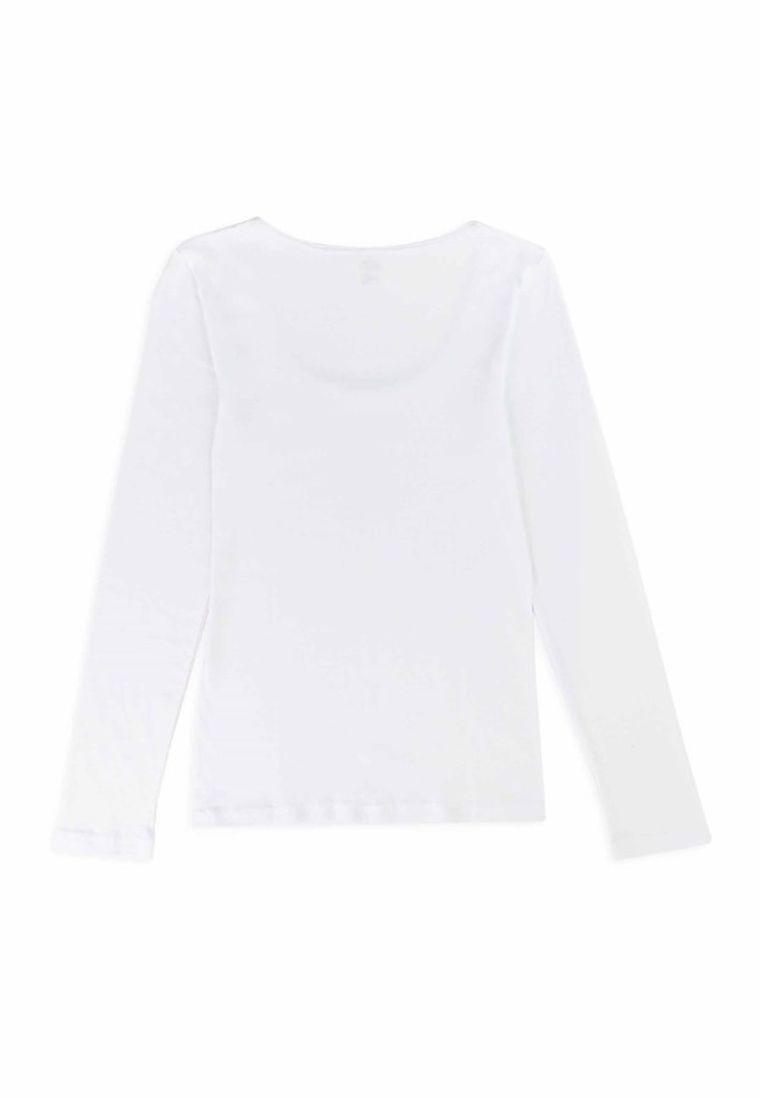 Bluzka damska z długim rękawem, biała, Golden Queen