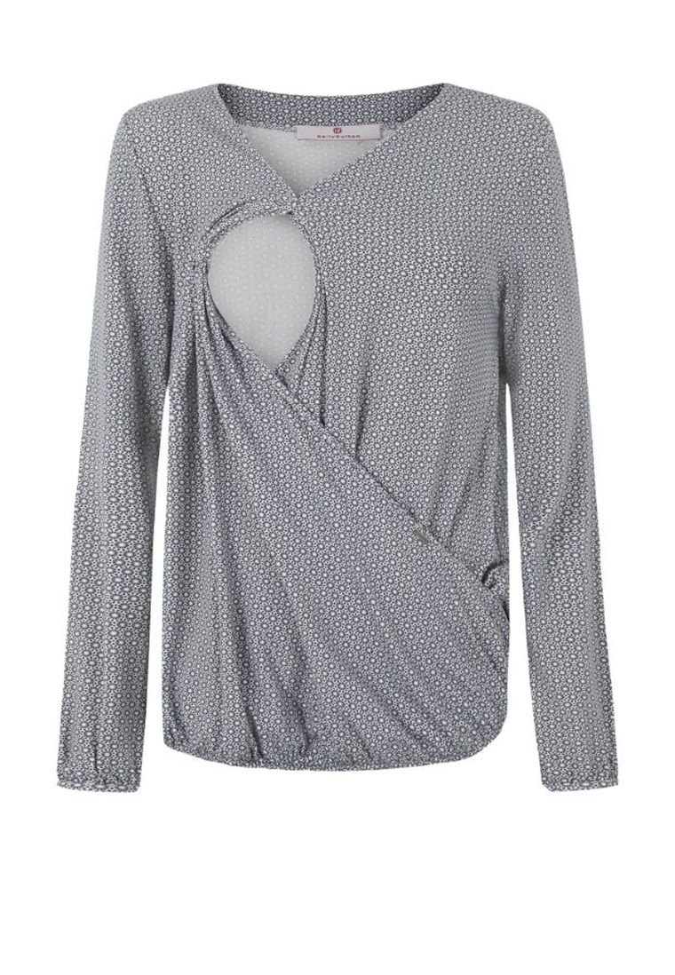 Bluzka damska z długim rękawem, ciążowa, biała, Bellybutton