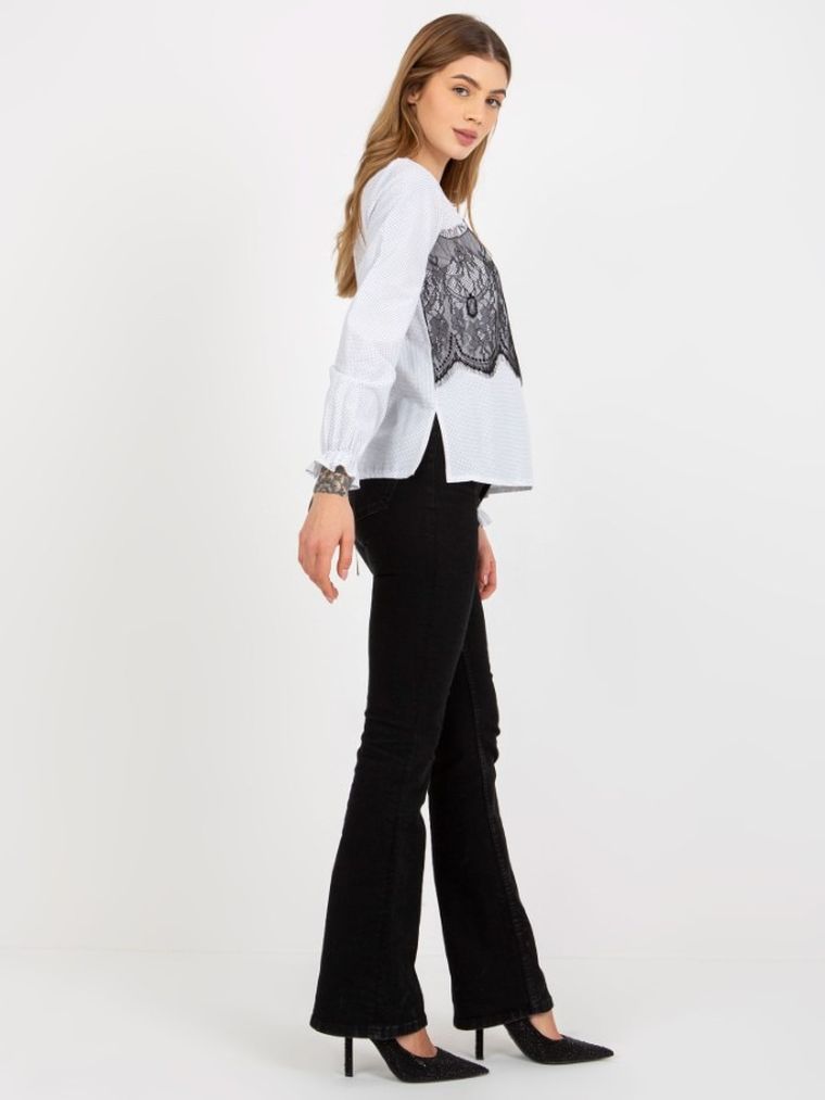 Bluzka damska z długim rękawem, mix, Lakerta