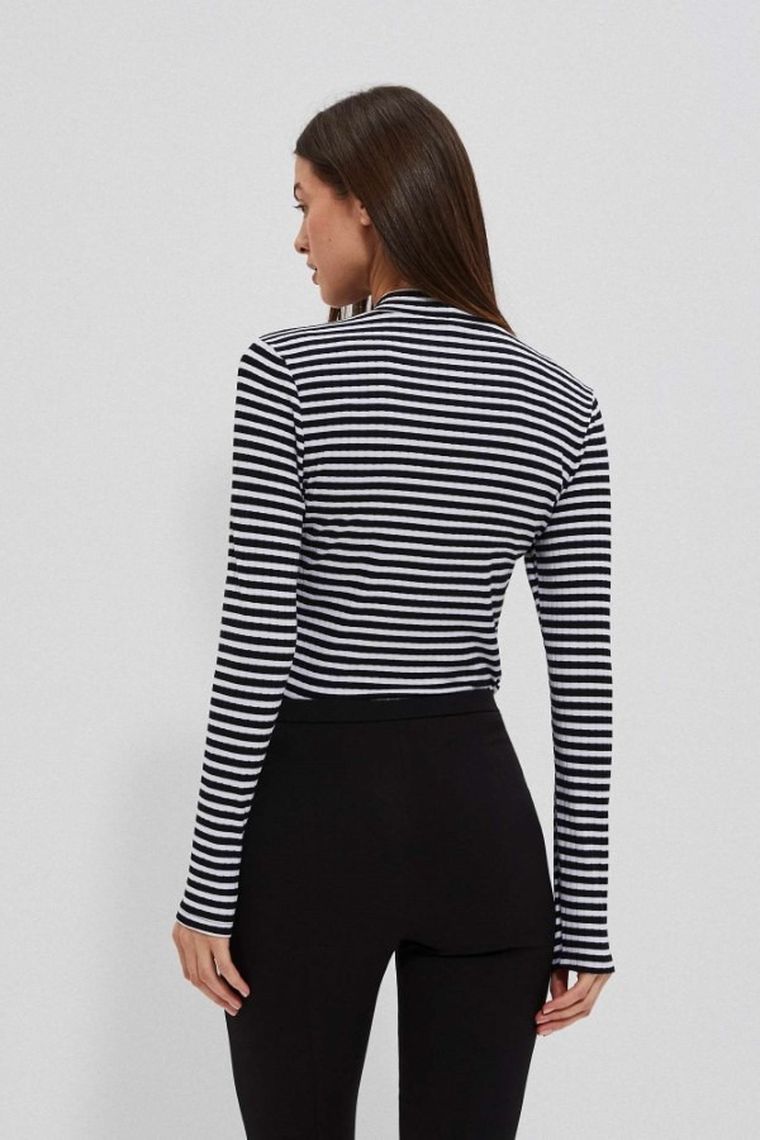 Bluzka damska z długim rękawem, mix, Moodo