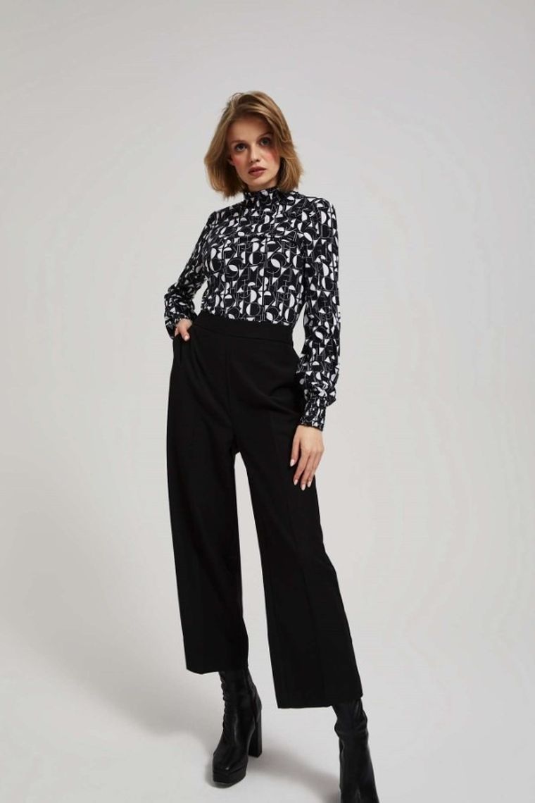 Bluzka damska z długim rękawem, mix, Moodo