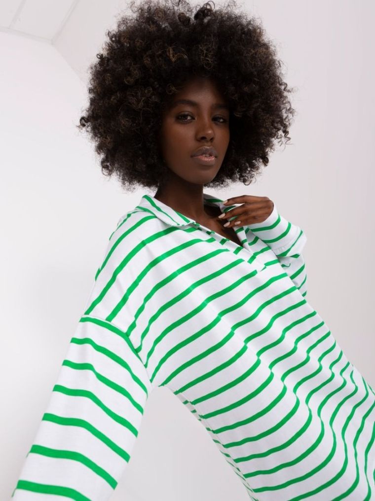 Bluzka damska z długim rękawem, oversize, mix, Lakerta