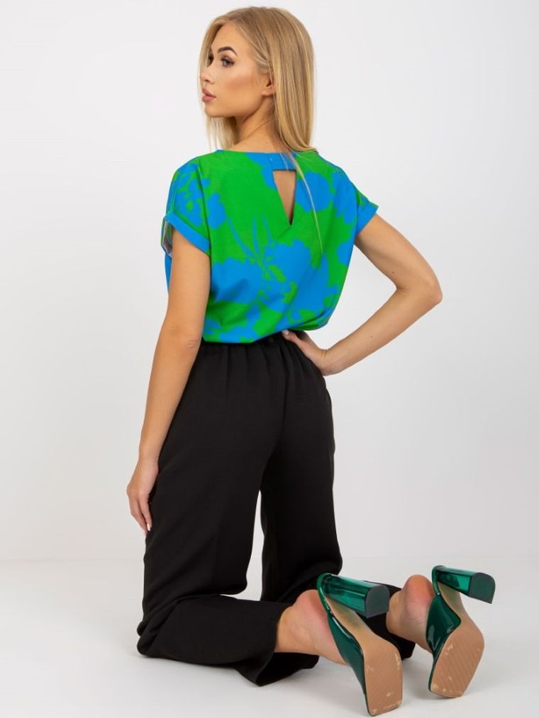 Bluzka damska z krótkim rękawem, mix, Rue Paris