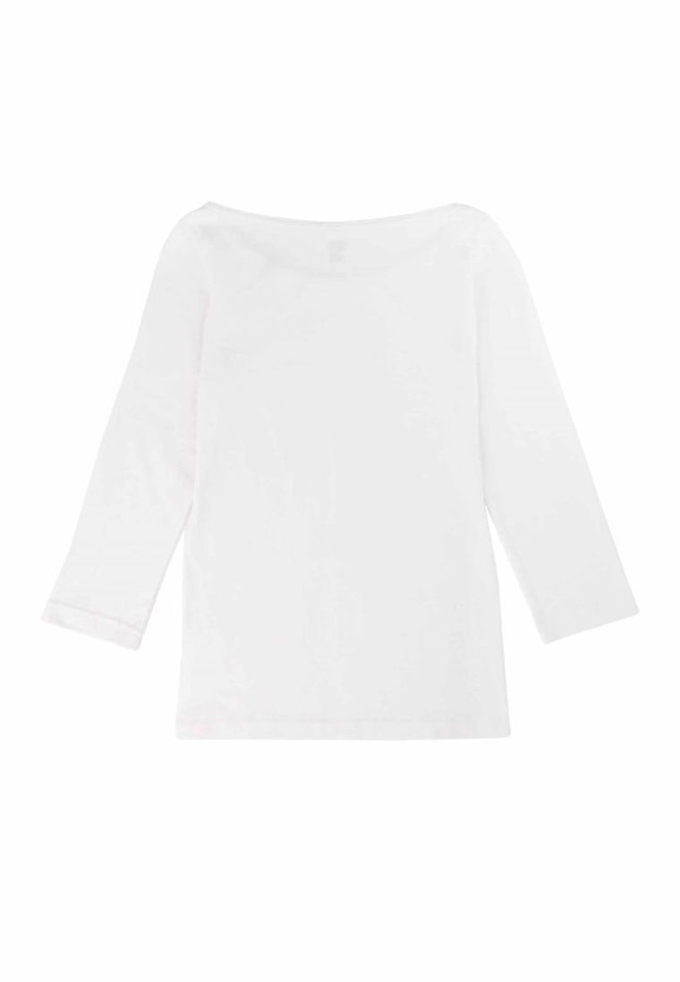 Bluzka damska z rękawem 3/4, biała, Golden Queen