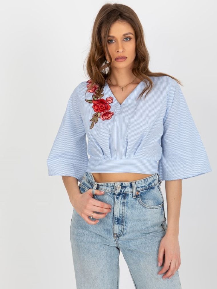 Bluzka damska z rękawem 3/4, mix, Lakerta