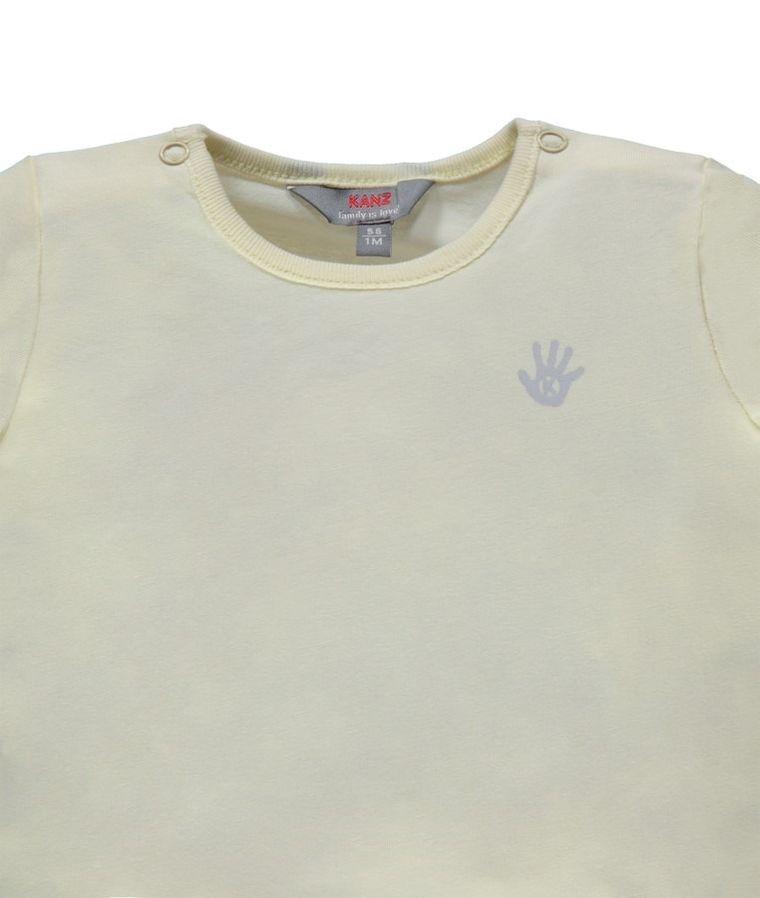 Bluzka dziecięca z długim rękawem, żółta, Kanz