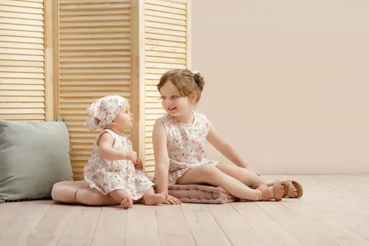 Bluzka dziewczęca na ramiączka, ecru, Summer Garden, Pinokio