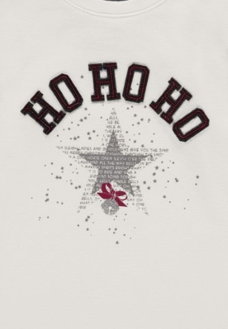 Bluzka dziewczęca z długim rękawem, biała, Kanz