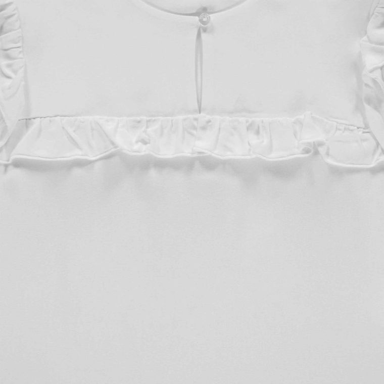 Bluzka dziewczęca z długim rękawem, biała, Marc O'Polo