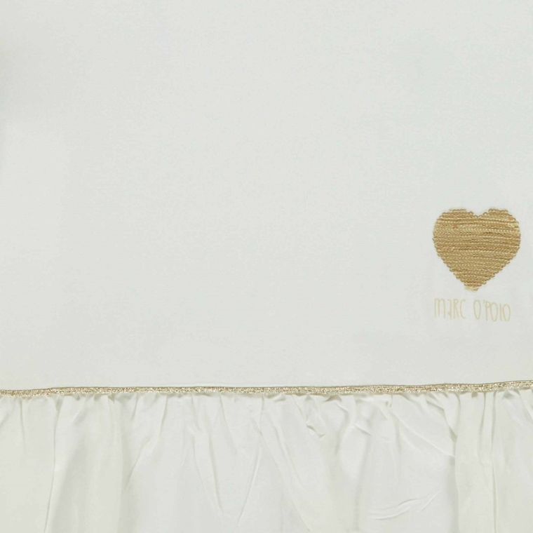 Bluzka dziewczęca z długim rękawem, biała, Marc O'Polo