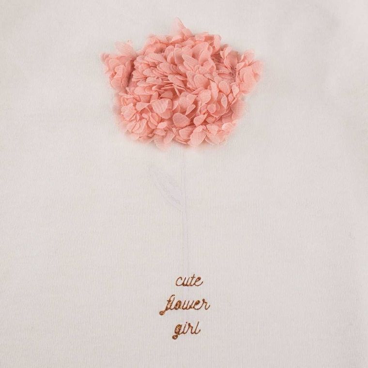 Bluzka dziewczęca z długim rękawem, biała, Tom Tailor